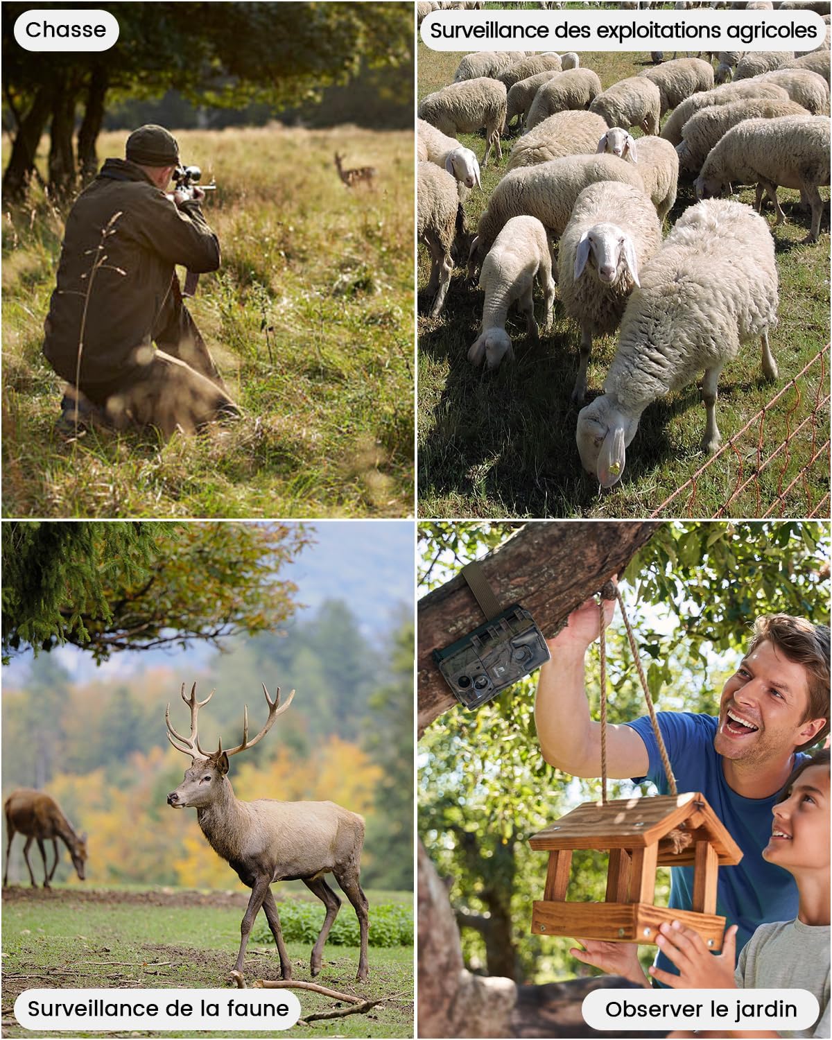 Comparison of trigger speeds, showing an owl in flight captured by usogood's 0.3s trigger versus a slower capture from another camera