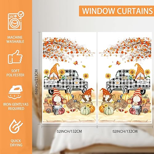 Miniatura 2 de Cenefa de otoño para cocina, decoración de otoño, cenefa de ventana floral gris para sala de estar, dormitorio, decoración de otoño, decoración de