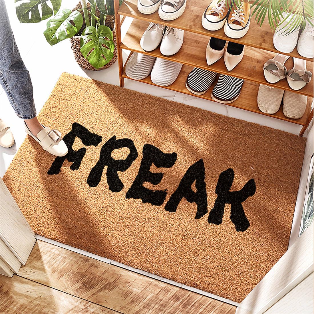 Paillasson personnalisé coco 65 x 90 cm Let Your Freak cadeau maison