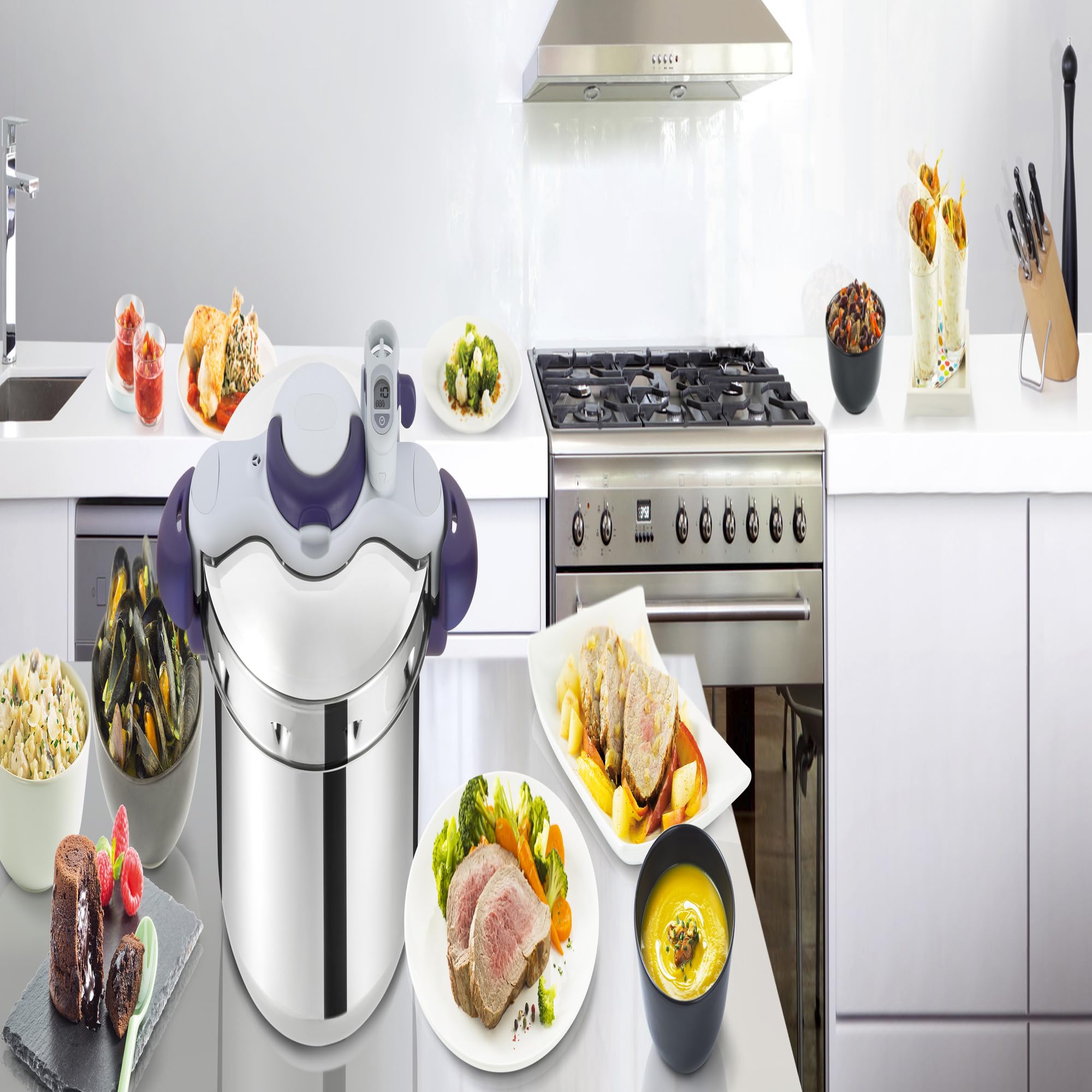 Seb Clipsominut’ Perfect Cocotte-minute 6 L, Autocuiseur induction, Facile à utiliser, Minuteur, Livre 100 recettes inclus, Fabriqué en France, Violet P4620700