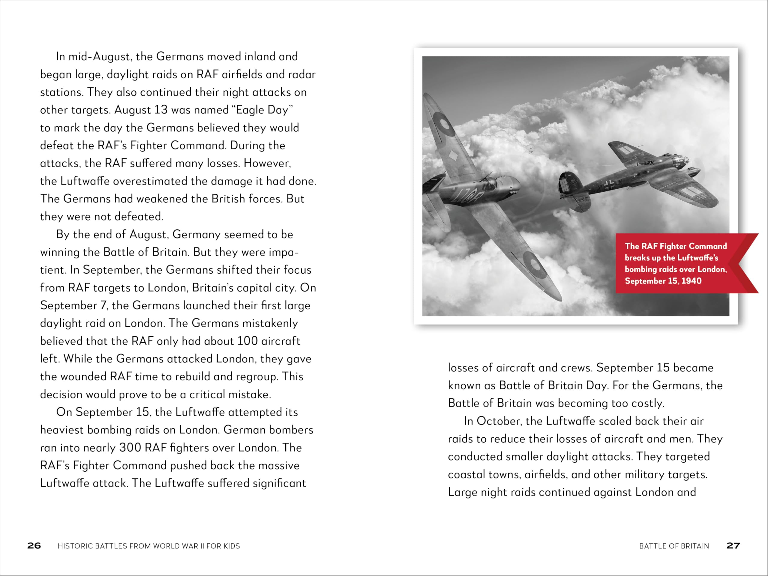 Historic Battles from World War II for Kids: 15 Battles from Europe and the Pacific (Historic Battles for Kids)