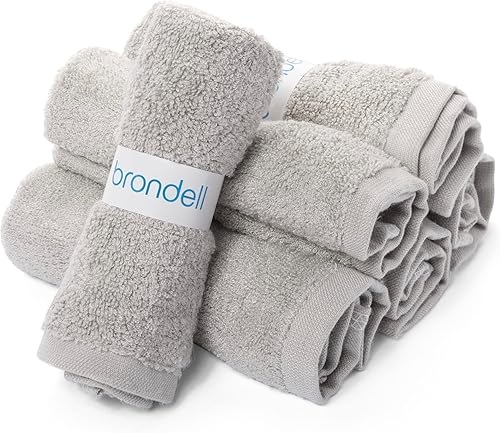 Brondell Toallas de bidé de bambú ultra suaves para baños, suaves y absorbentes, lavables a máquina, de secado rápido, 9.85 x 9.85 pulgadas, incluye