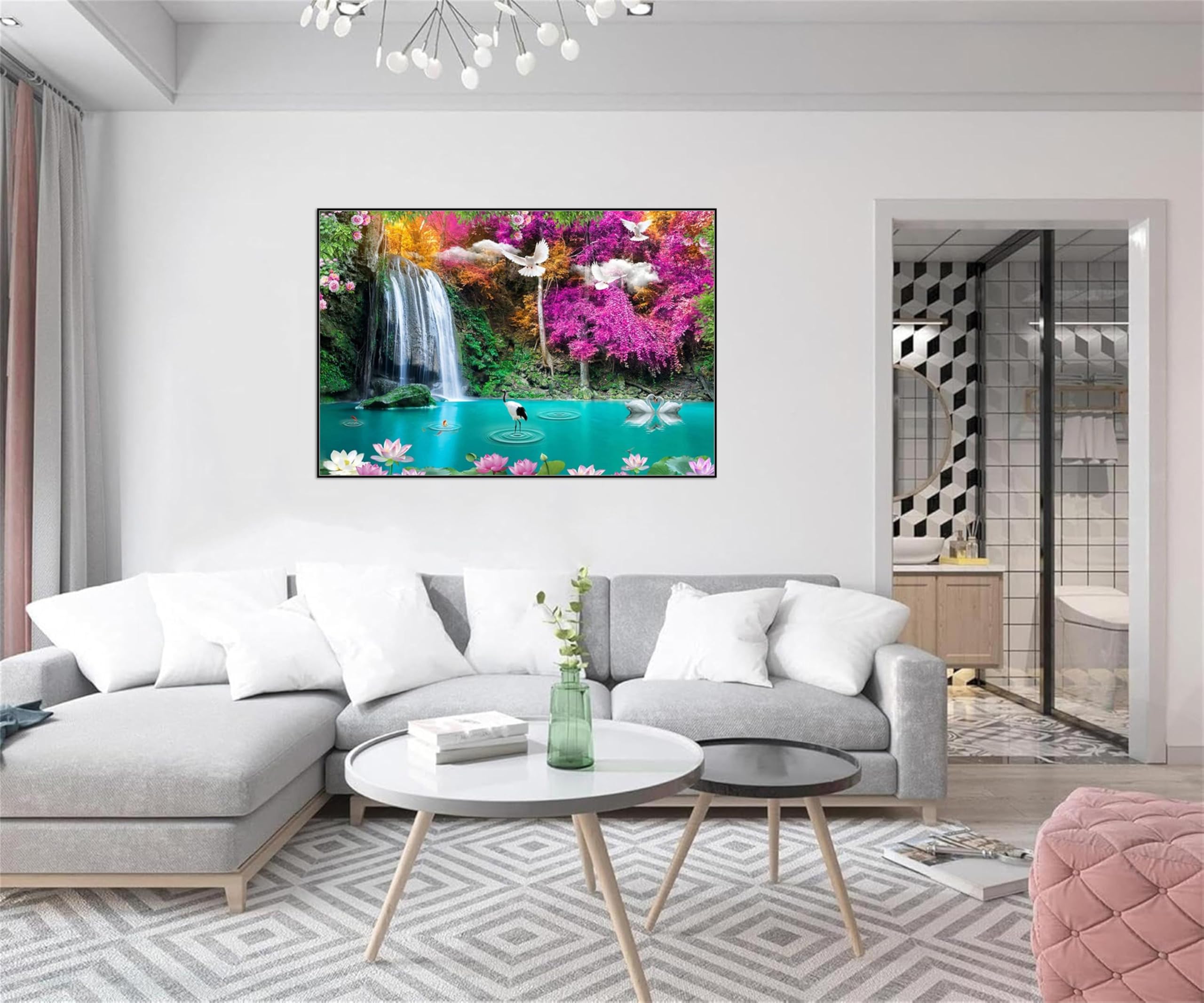 Amazon.com: BMZFYBS Chinoiserie Wall Art Picture-Chinese Landscape