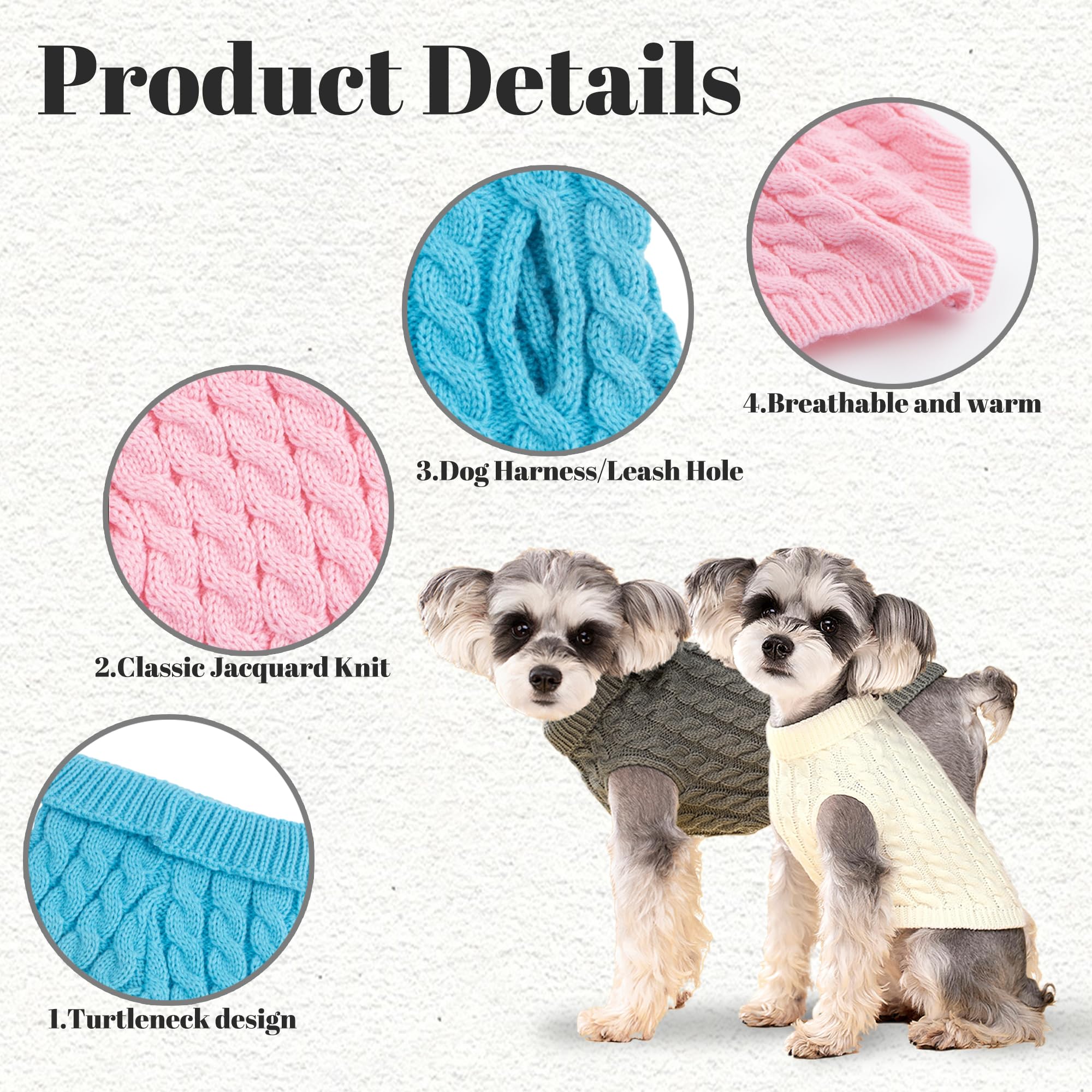 Amazon.com : Dog Sweater, Black XS Dog Pullover Sweater