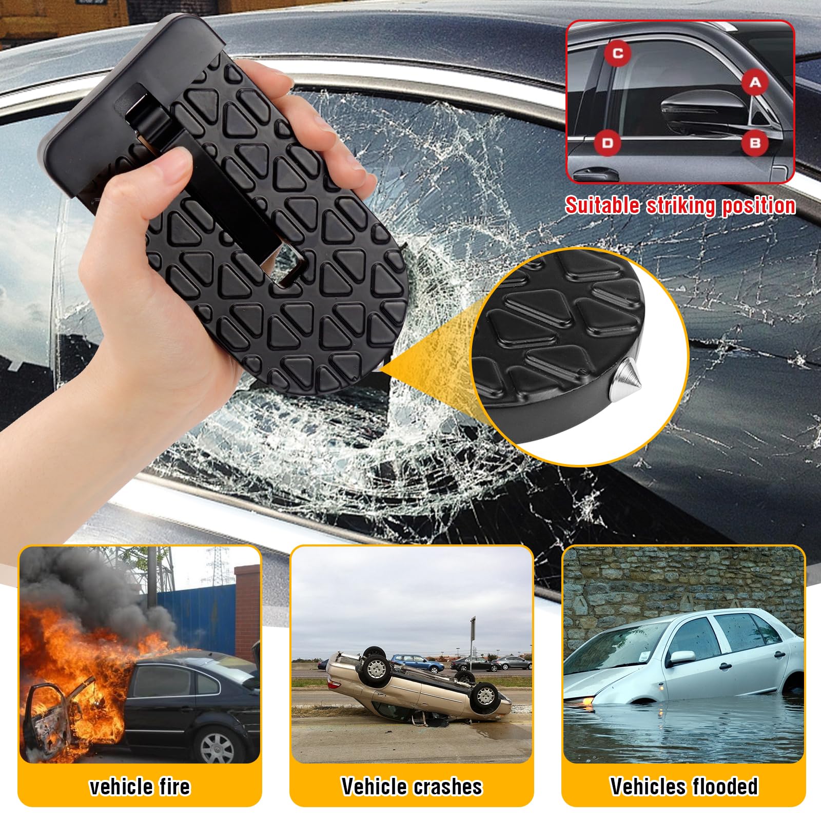 Gradino Pieghevole Per Portiera Auto FAELNK - Regolabile 7 Angoli, Antiscivolo - Porta 250kg Per SUV - Foto 4