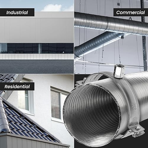 Miniatura 6 de Colgador de tubo galvanizado de 3 pulgadas con goma - Abrazadera de montaje de conducto - Soportes de tubo de PVC - Abrazaderas de tubo de metal -