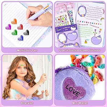 T we ety &Friends Diary ノート Leather Journal Diary Notebook with Heart Shaped Lock, Key