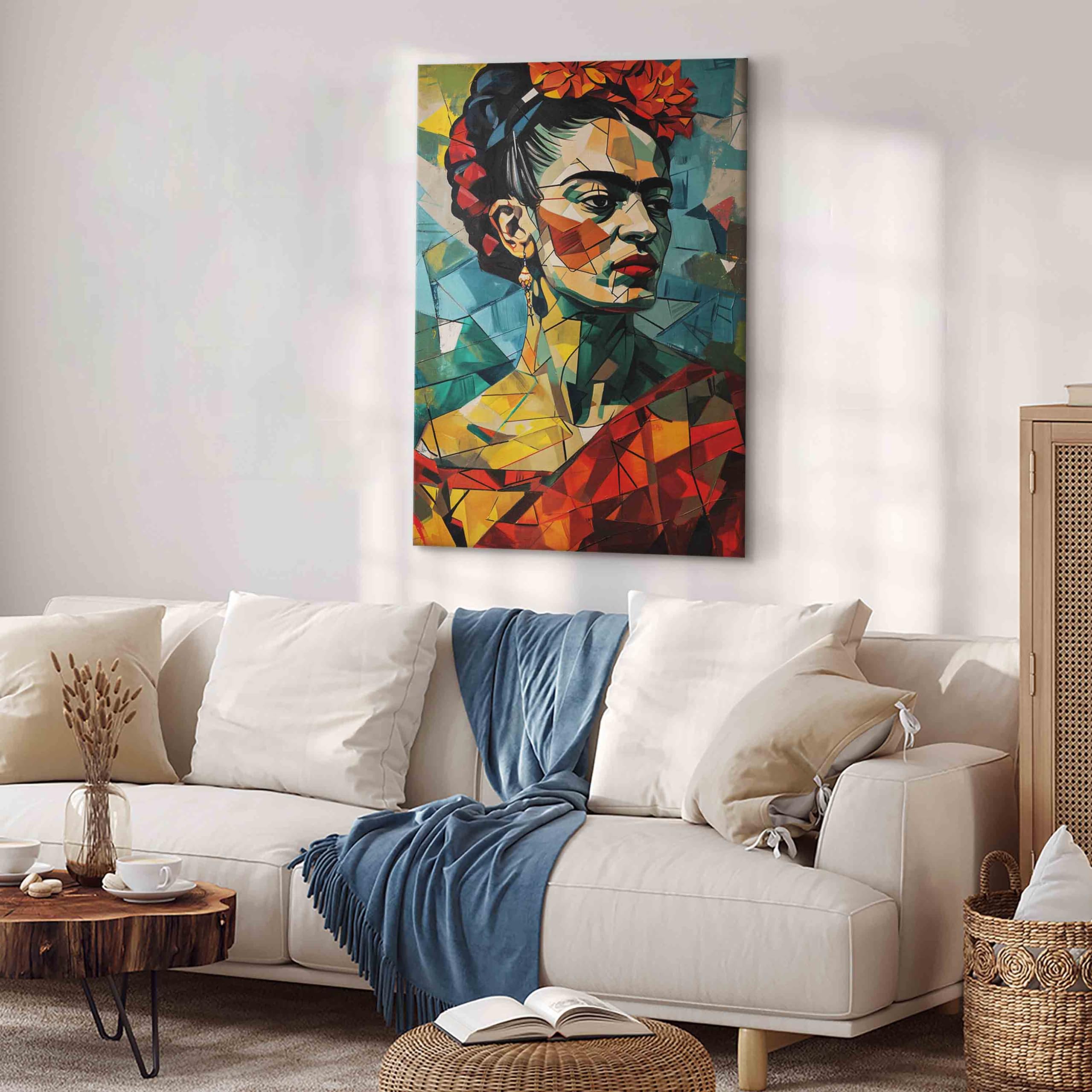 murando - Leinwandbild Frida Kahlo 80x120, 80x120 cm, 1-teilig, Wohnzimmer