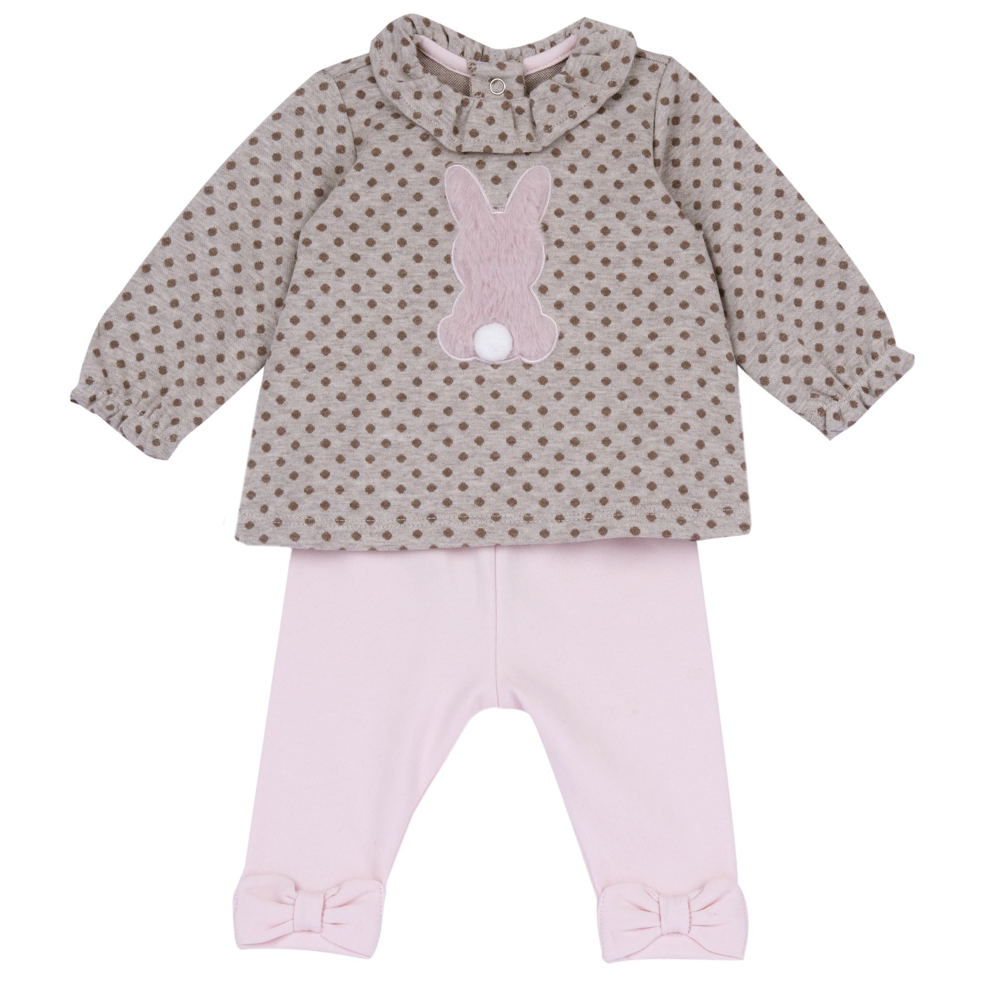 Chicco, Completo Neonato con Maglietta e Pantaloni, in Morbido Tessuto, Abbigliamento Bambina 0-24 Mesi, Idee Regalo Nascita, Designed in Italy