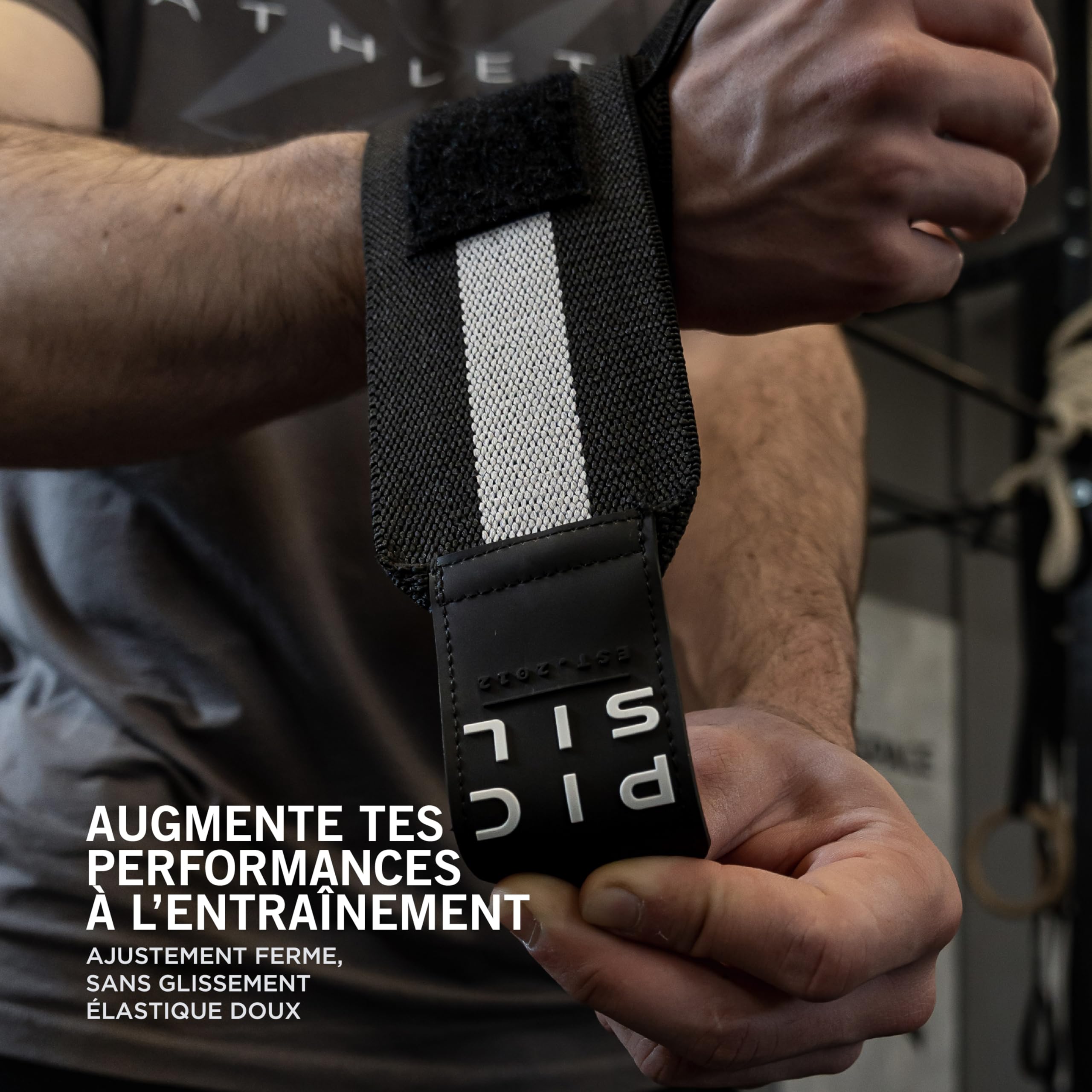 Protège-Poignets PICSIL En Tissu Pour Cross Training, Haltérophilie & Musculation