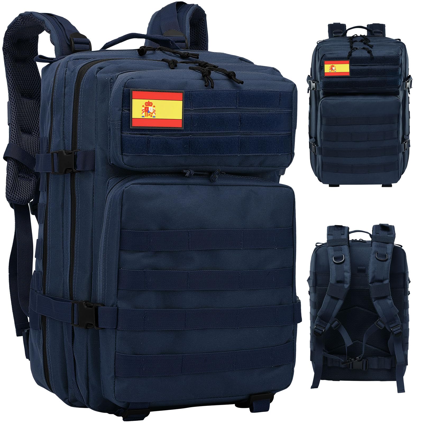 Delgeo Sac à Dos Tactique Militaire,45L Grande Capacité Sac à Dos, Pliable Imperméable Sac à dos Survie, Alpinisme, Randonnée, Trekking, Camping, Aventure ou Voyage