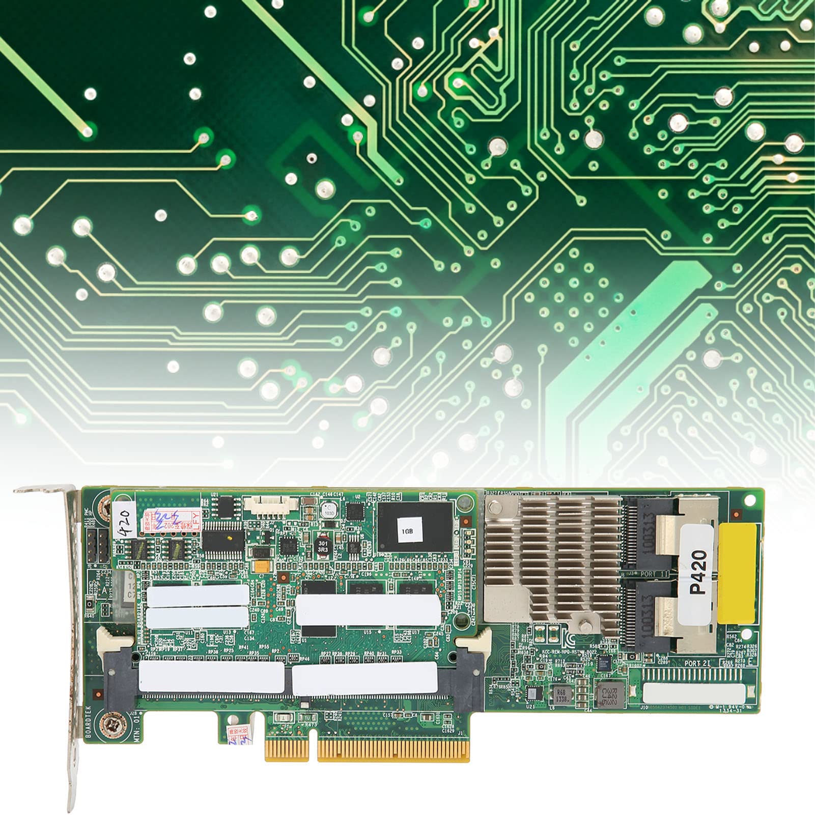 Generic Scheda Array Server P420 Adattatore di Archiviazione Avanzato Ad Alte Prestazioni per ProLiant Gen8 Durevole 1 GB FBWC 6 GB 2 Porte