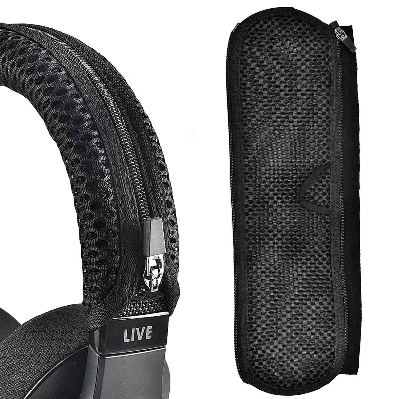 Inzone H9/H7/H5/H3 Headphone Headband Cover Replacement Headband Cover Pillow Protector for Sony Inzone H9/H7/H5/H3 Headphones (Black)