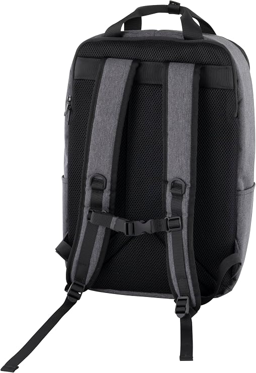 Anello Flute Backpack, Matte Finish, 3 Interior Flute Pockets, Front & Rear Zipper Pockets, Dark Gray