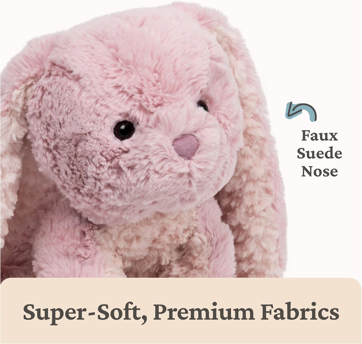 GUND Cozys Collection Bunny Stuffed Animal, Spring Decor, Plush Bunny for Ages 0 and Up, Pink, 10"