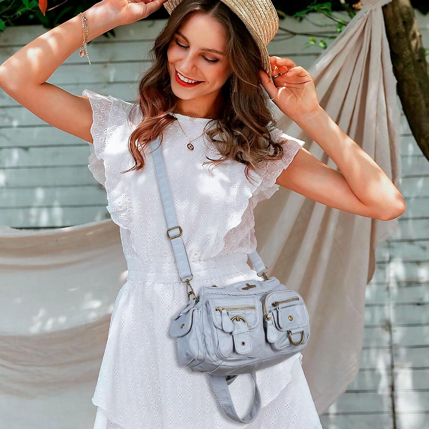 Angel Kiss Hobo Bags for Women Shoulder Bag Shoulder Purses and Handbags Vegan Leather Hobo Handbags Crossbody Bags - Image 9