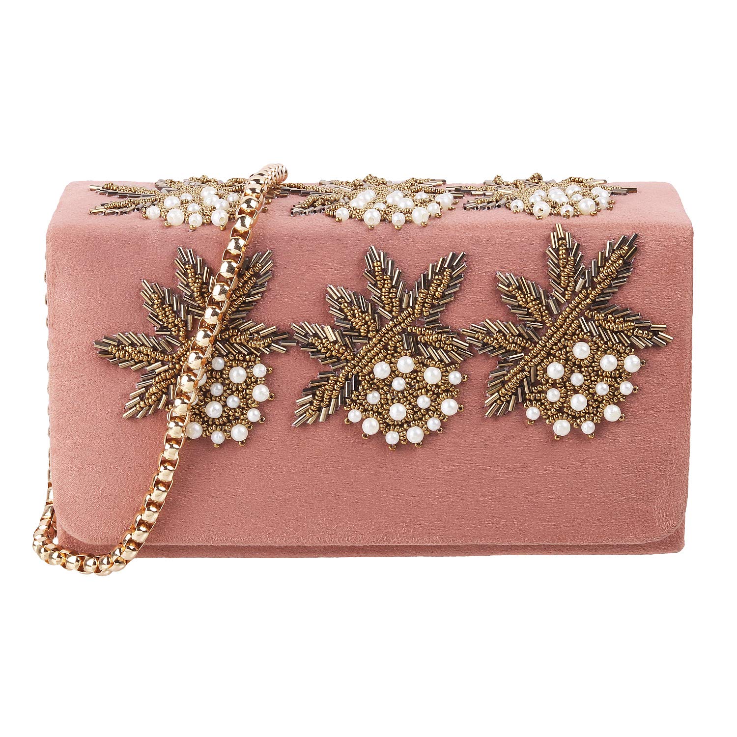 Mochi Womens Synthetic Pink Box Clutch (One Size) (B0925TNY6G) Amazon Price History, Amazon Price Tracker