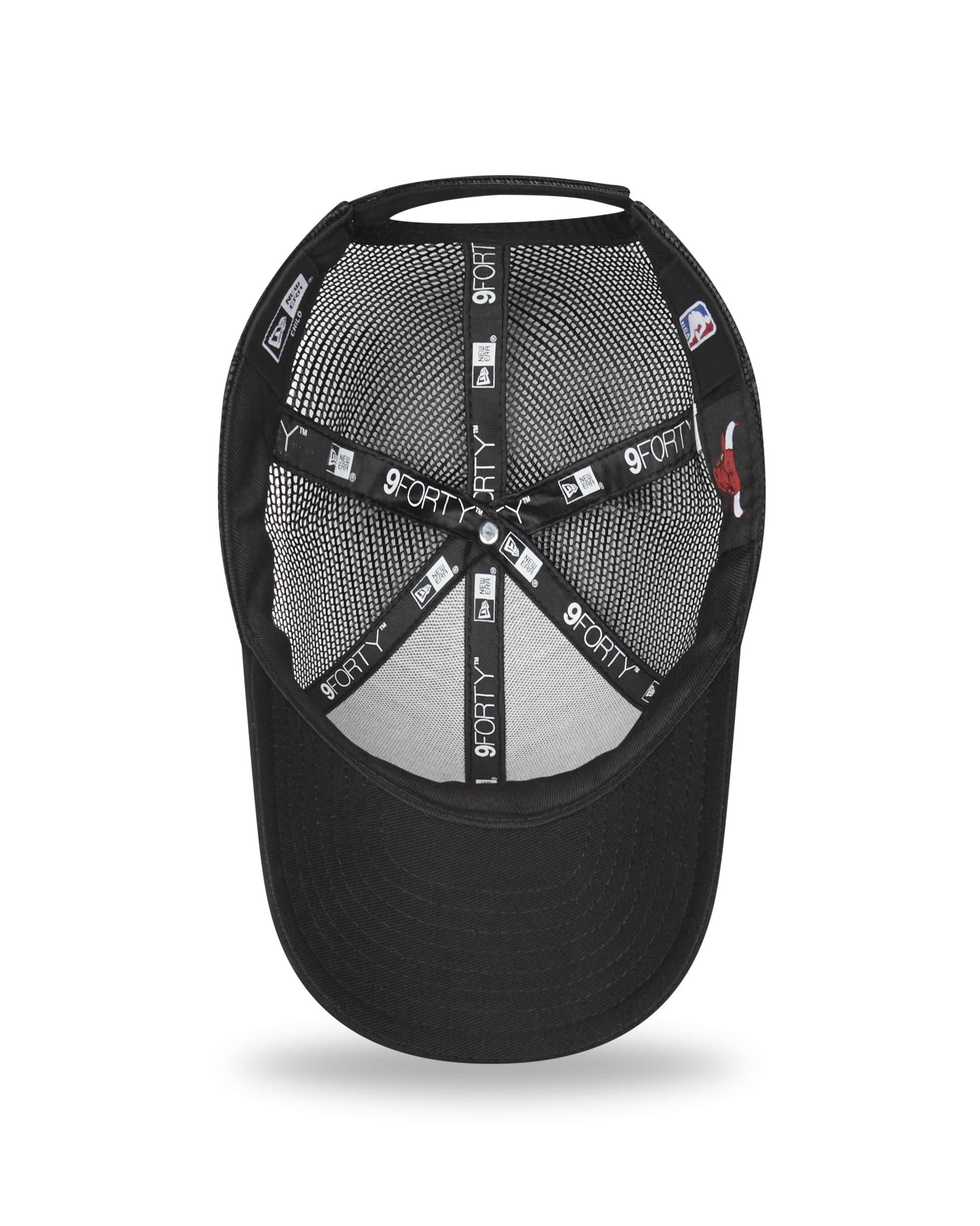 New Era Chicago Bulls Truckercap NBA Basketball verstellbar Kinderkappe Schwarz - Child
