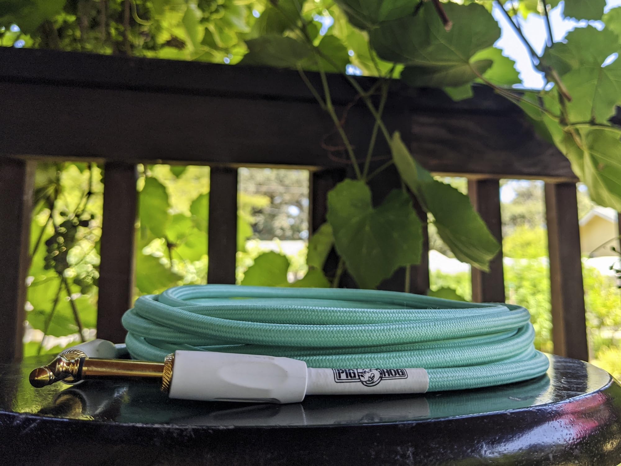 Pig Hog Vintage Serie Instrumentenkabel, Seafoam Green, 3m/10ft, 6.35 (1/4”) auf 6.35 (1/4”), Hochwertige Qualität, Gewebt - Image 3