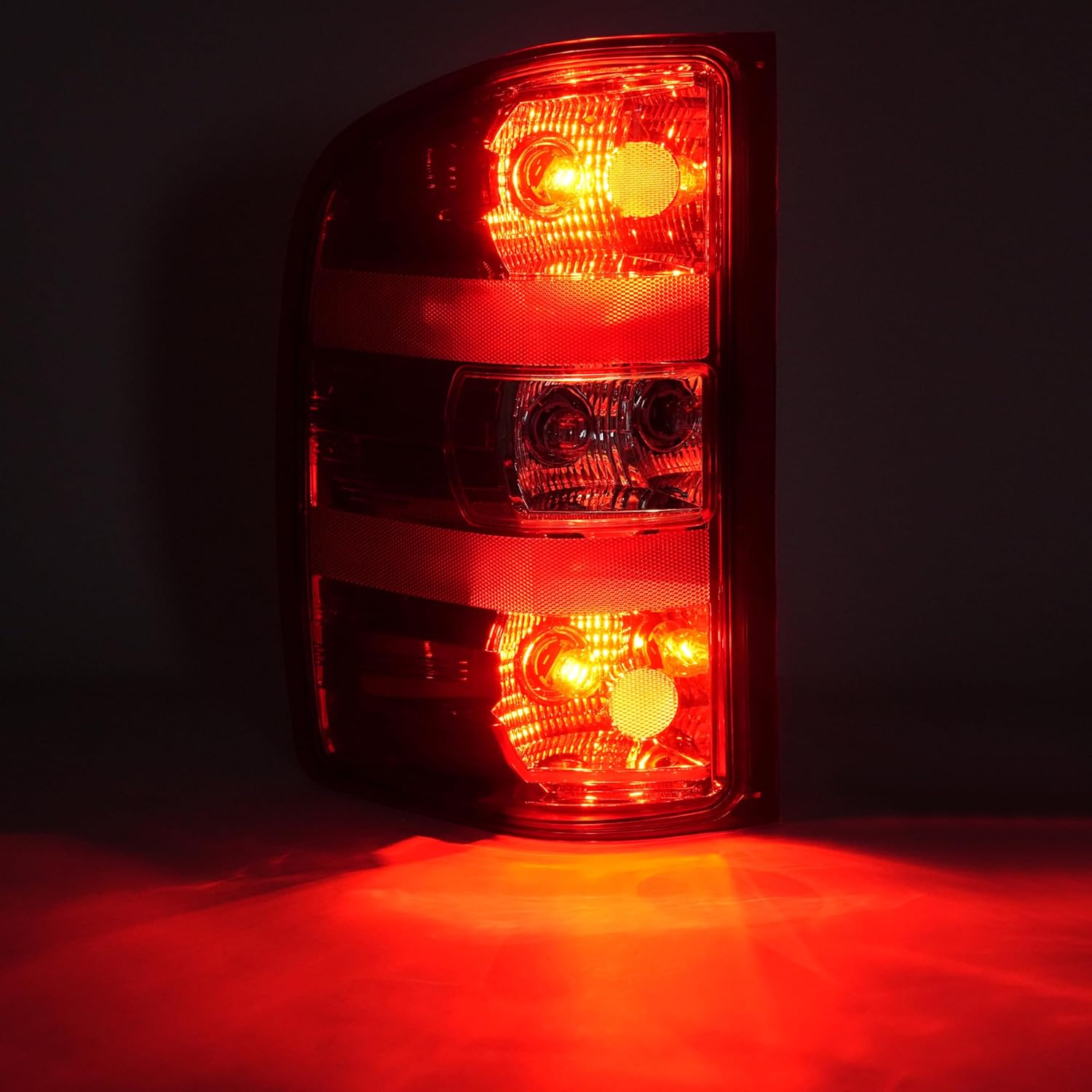 KUAFU Tail Light Lamp Pair Compatible with 2007-2014 Chevy Chevrolet Silverado 1500 2500HD 3500HD & 2007-2009 GMC Sierra 3500HD Pair Driver & Passenger Replacement for 25958482 25958483 GM2800207