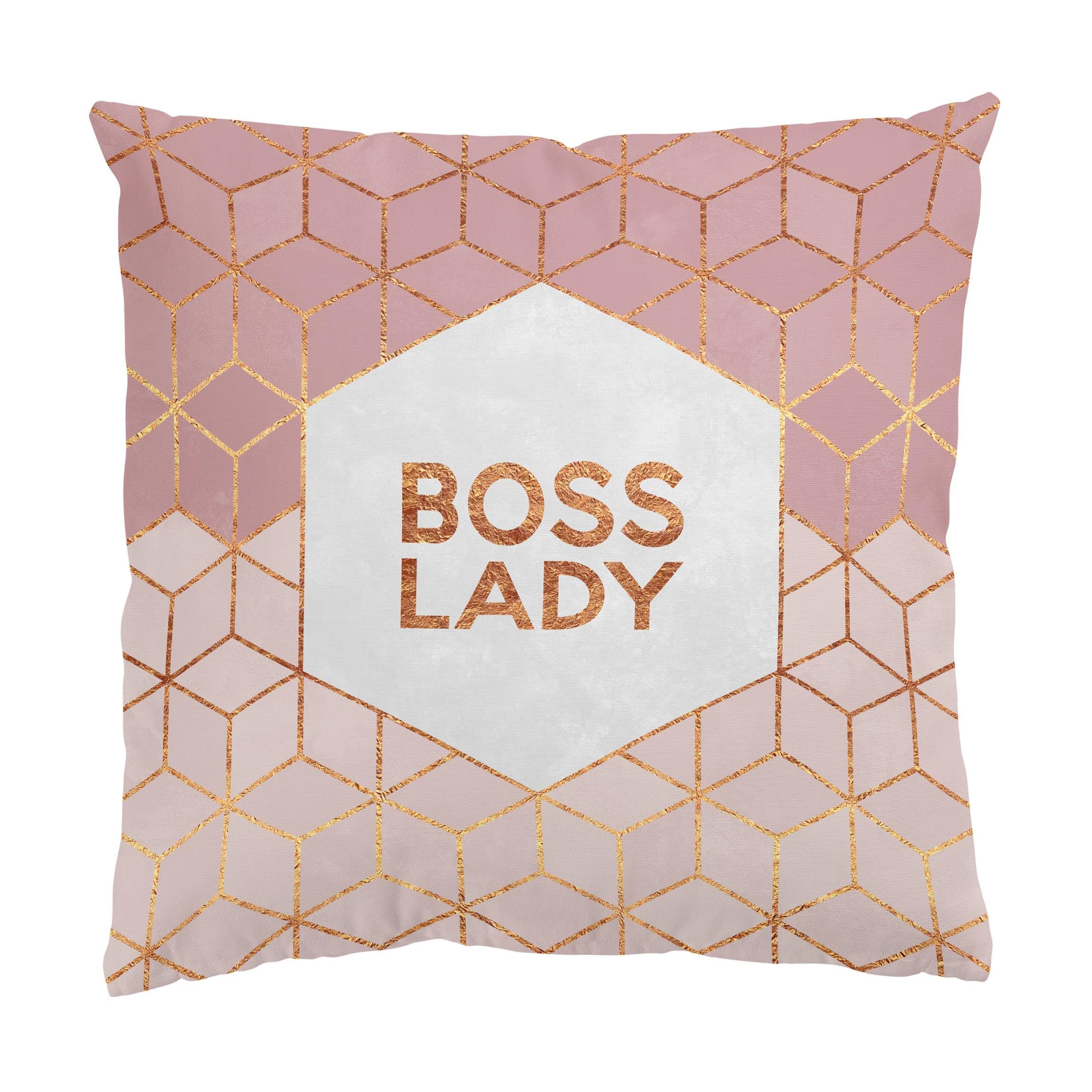 Deko Kissenhülle draußen/Outdoor waschbar Sprüche ohne Füllung Zierkissen - Made in Germany - Geometrisch Bezug rosa Sofakissen Aquarell Abstrakt Outdoor Sofa Bett 1174