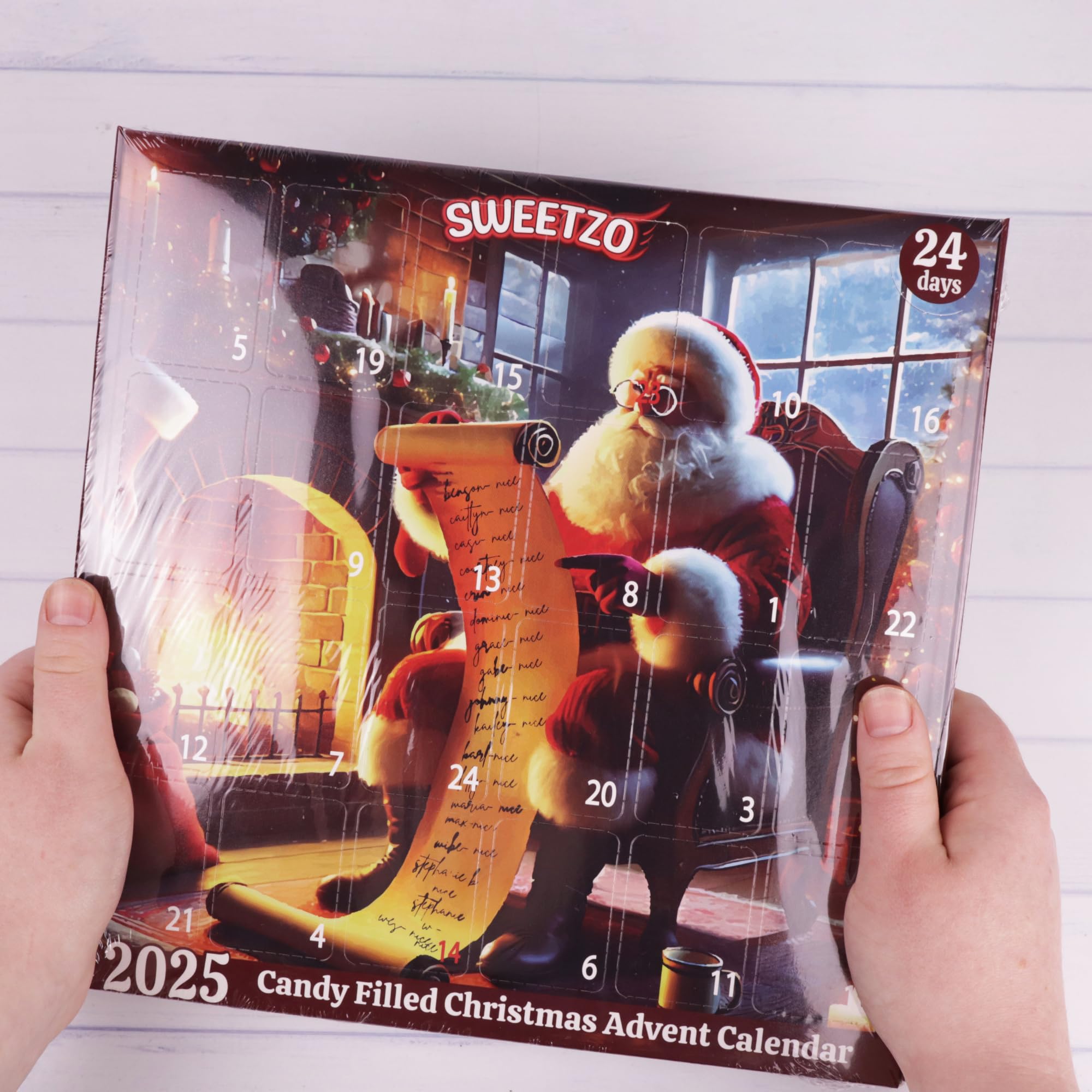 Christmas Gummy Candy 24-Day Holiday Advent Calendar, 10.16 Ounces