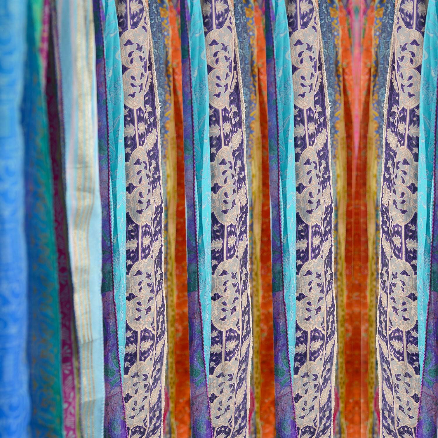 Pure Silk Set of 10 Head Wrap Neck Tie Scarf Silk Belt and Sashes Soft Fabric-Crafting Use Silk Sashes