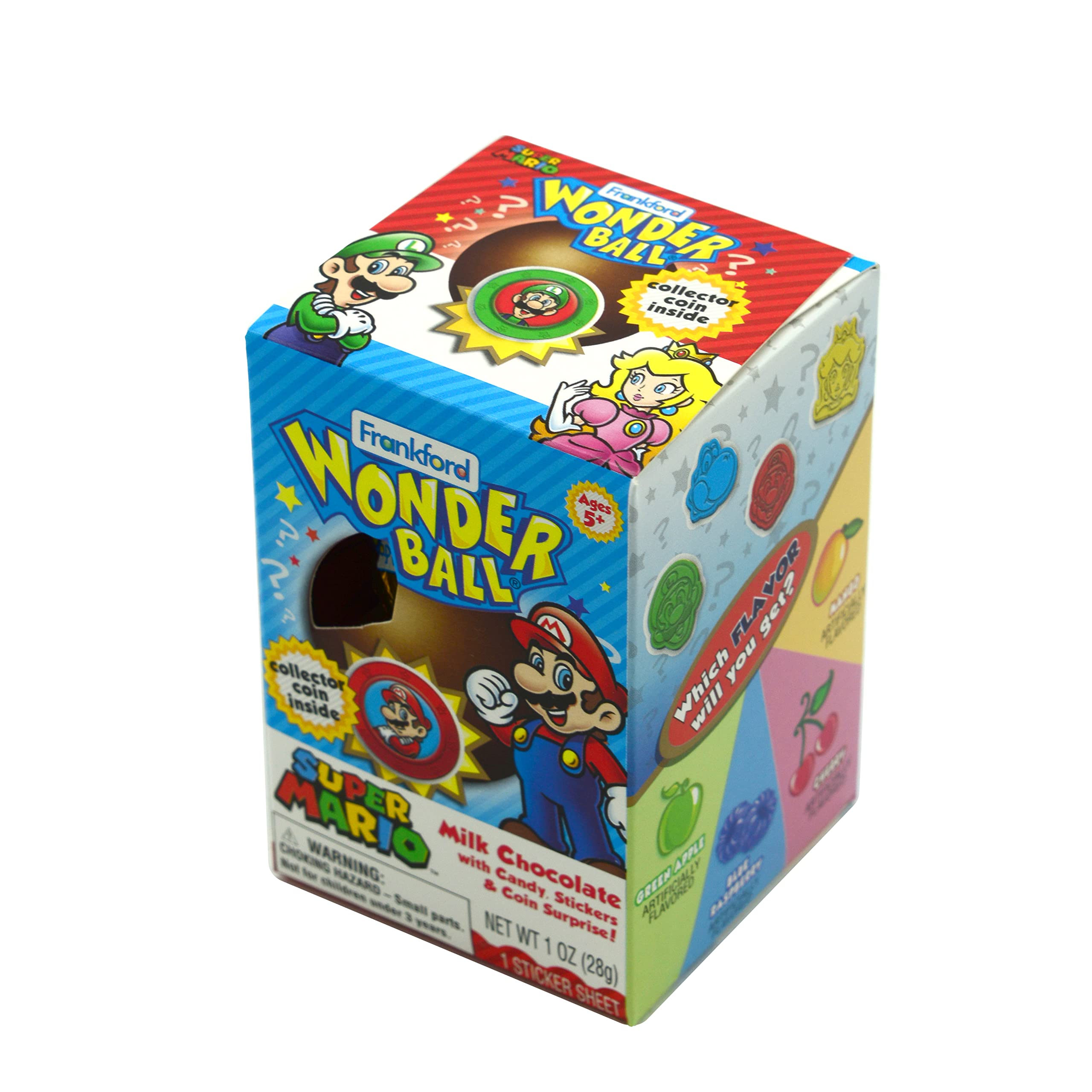 Super Mario Wonder Ball Milk Chocolate with surprise collectible coin