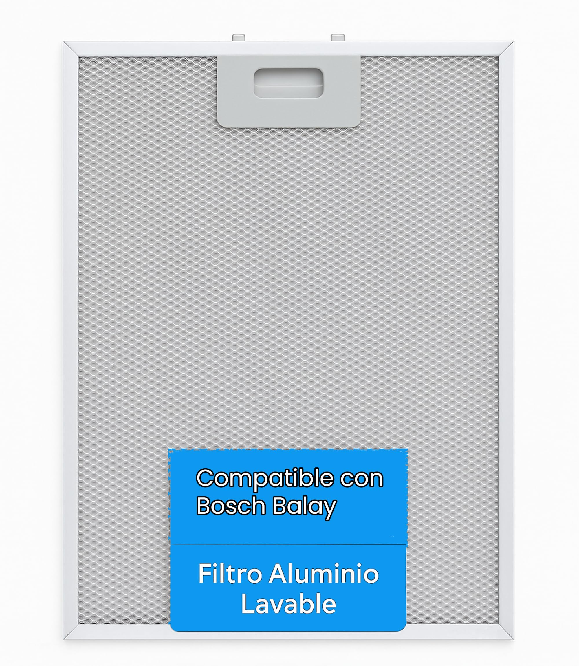 RECAMBIOS DREYMA Filtro Metálico Campana 311x250x8mm Aluminio Lavable Pestañas Compatible con Bosch Balay Teka Cata Fagor C.O 353110 Sustitución Antigrasa Fácil Montaje Recambio Profesional