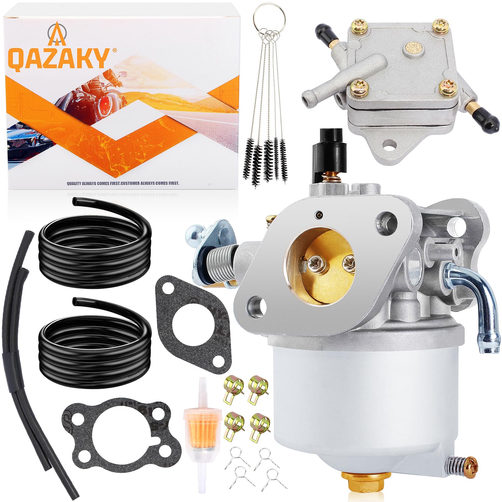 Golf Cart Carburetor Fuel Pump Compatible with EZGO Gas 350cc 4-Cycle Robin Engine Workhorse ST350 ST-Sport TXT MPT Shuttle Clays Car 72558-G01 72558-G05 72840-G02 72873-G01 17559 520-184 Carb