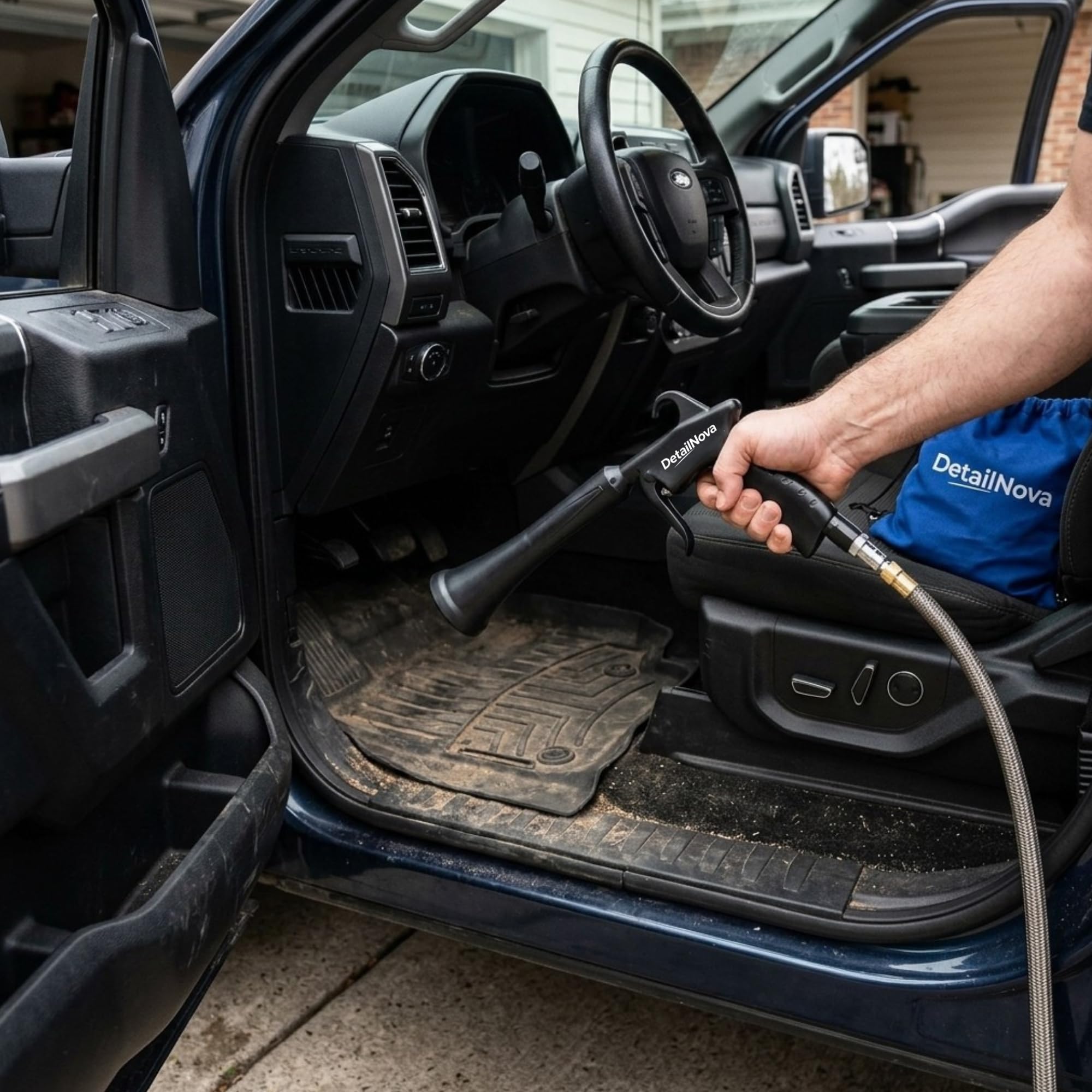 Pistolet pneumatyczny Tornado do detali samochodu, profesjonalne narzędzie do czyszczenia, wymaga sprężarki powietrza do detali samochodu, wytrzymała konstrukcja ze stopu aluminium
