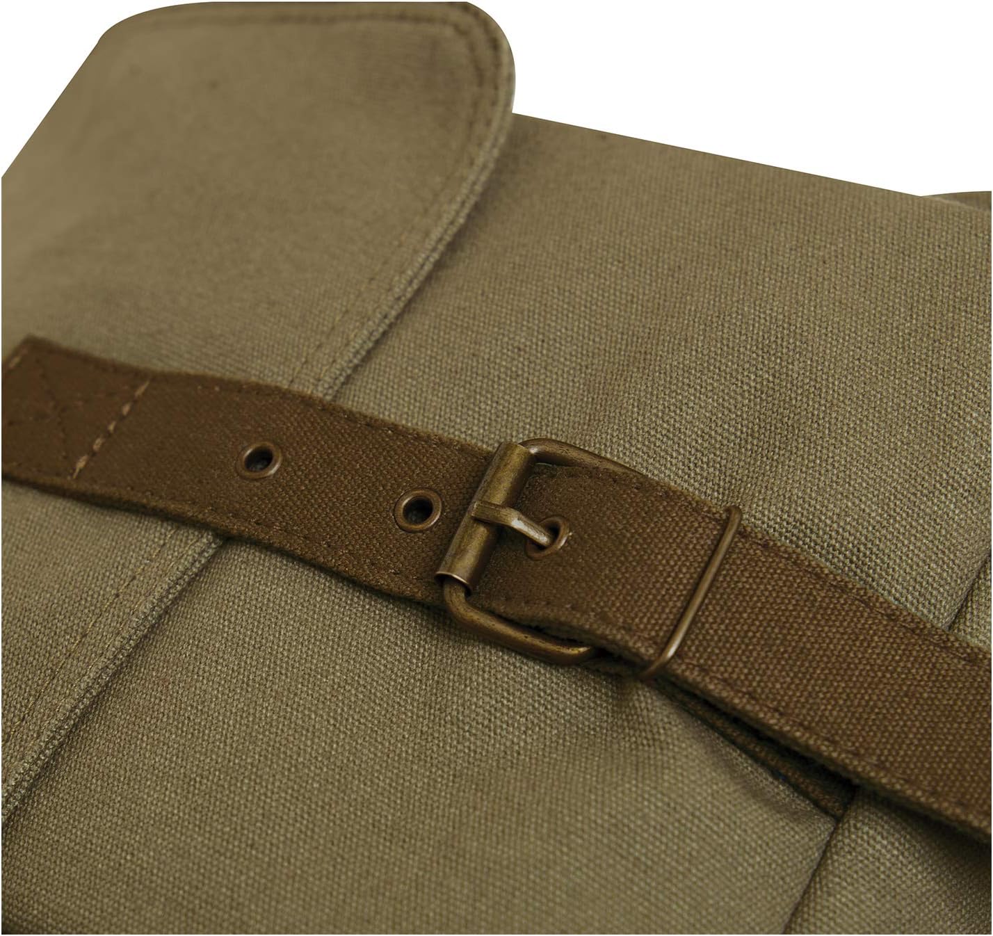 Rothco Deluxe Vintage Canvas Messenger Bag, Unisec Olive Drab Shoulder Bag, 15.5" X 11" X 5"