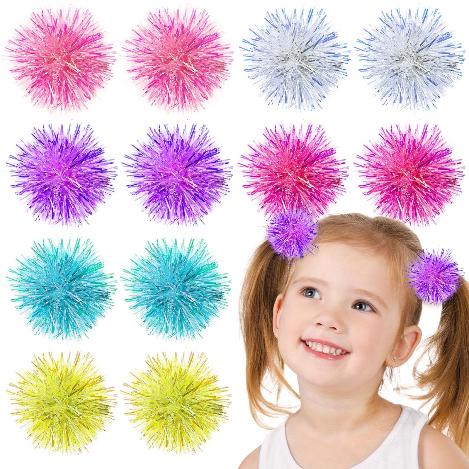 トップス Pompom Large Pom Pom Tie Back, Pompom Charm, Pom Pom Decor, 2.3