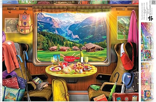 Miniatura 5 de Buffalo Games - Lars Stewart - Swiss Train Ride - Rompecabezas de 1000 piezas para adultos desafiante rompecabezas perfecto para noches de juego -