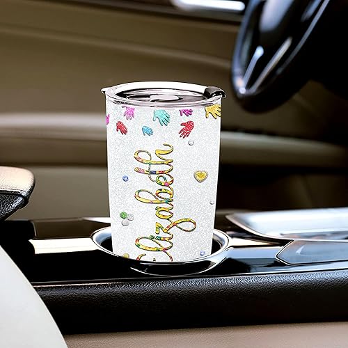 Miniatura 10 de Vaso de autobús escolar personalizado con nombre personalizado, taza de viaje de acero inoxidable personalizable, tazas de cumpleaños o Navidad,
