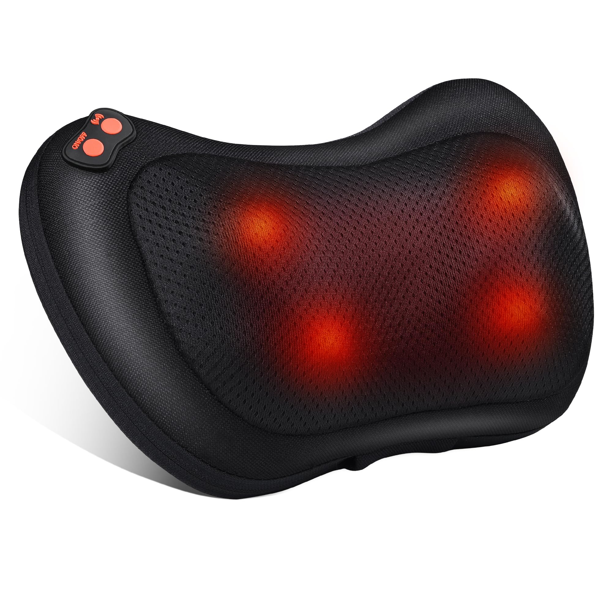 Shiatsu Massage Cushion with 3D Rotating Massage Heads and Infrared Heat Function Masseur Massage for Neck Shoulder Back in Office Home
