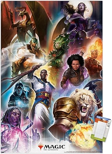 Vista 12 de Trends International Magic: The Gathering - Póster de pared de rejilla, 34 pulgadas de largo x 22.4 pulgadas, versión enmarcada de madera de granero