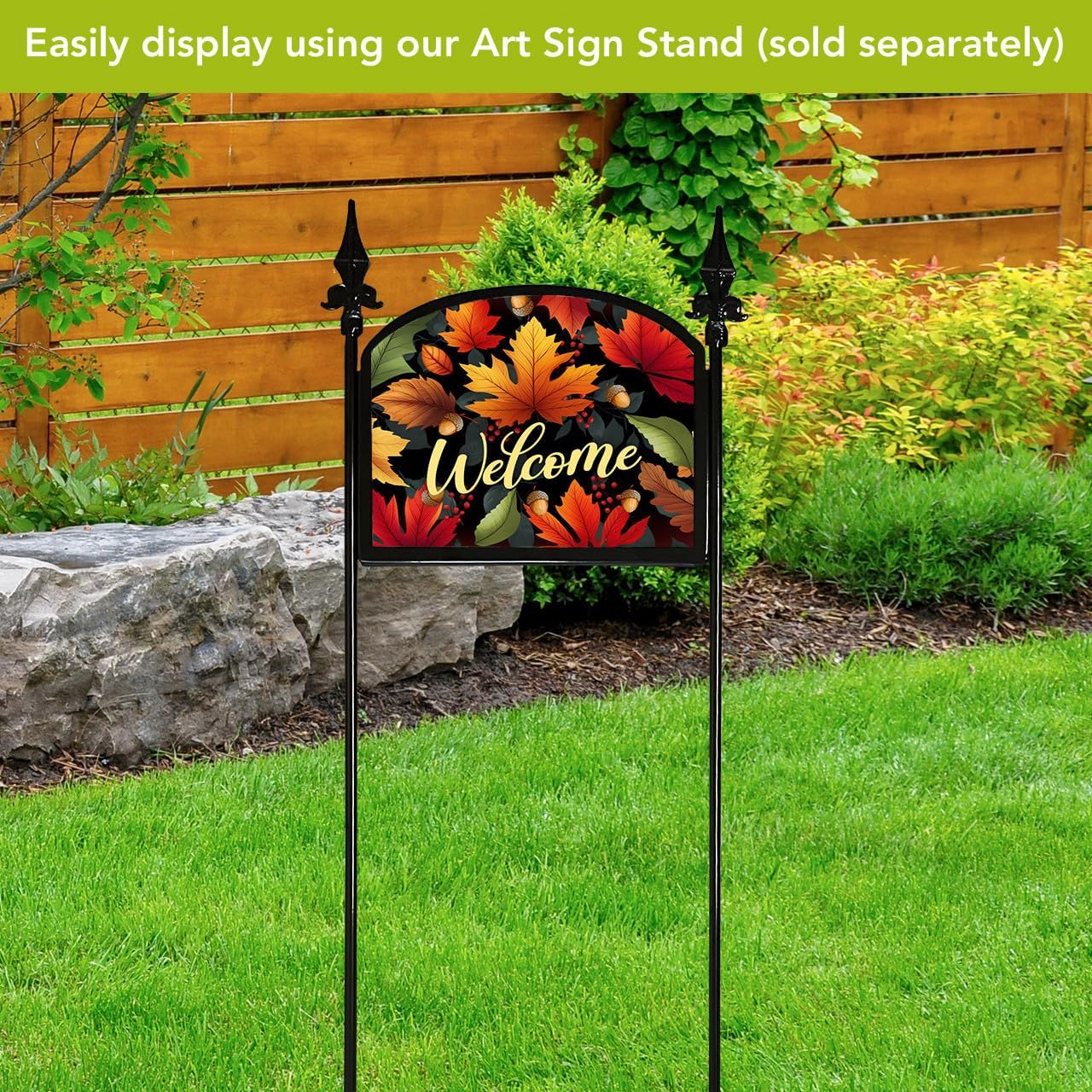 Briarwood Lane Autumn Color Leaves Acrylic Art Sign