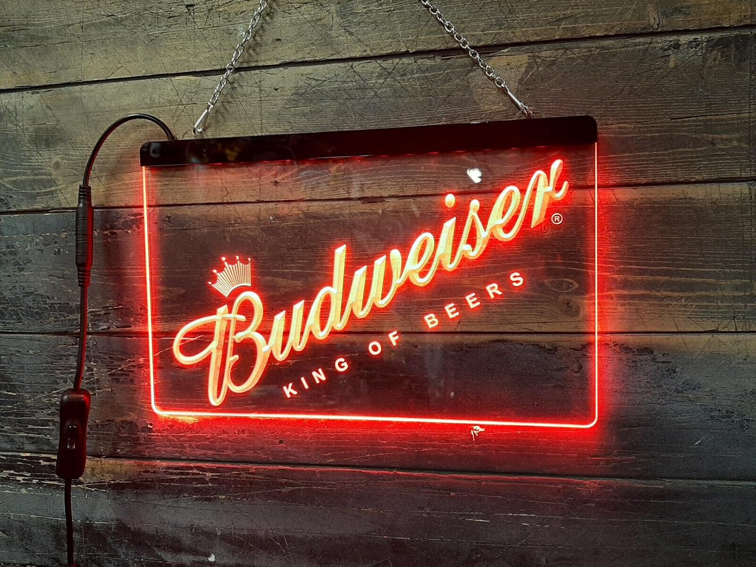 Lamazo Budweiser King of Beers Bar Pub Led Light Sign