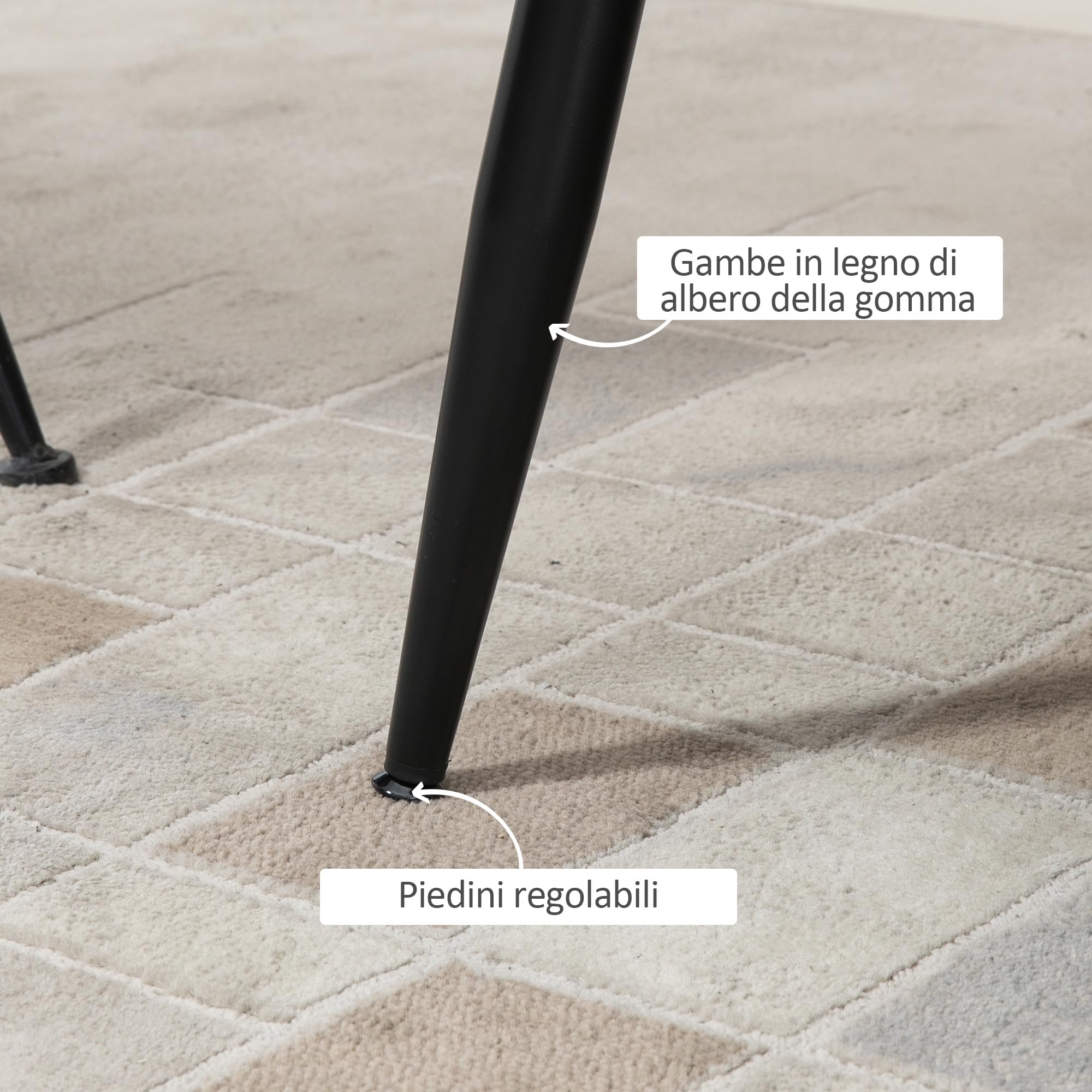 HOMCOM Divano 2 Posti in Velluto, Divano a Conchiglia, Divanetto da Salotto, con Gambe in Metallo, Stile Moderno, Elegante, da Soggiorno, 132x66x80cm, Grigio