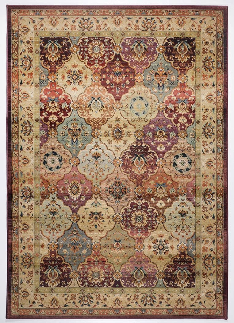 Theko Sona-Lux Tapis classique rouge multicolore