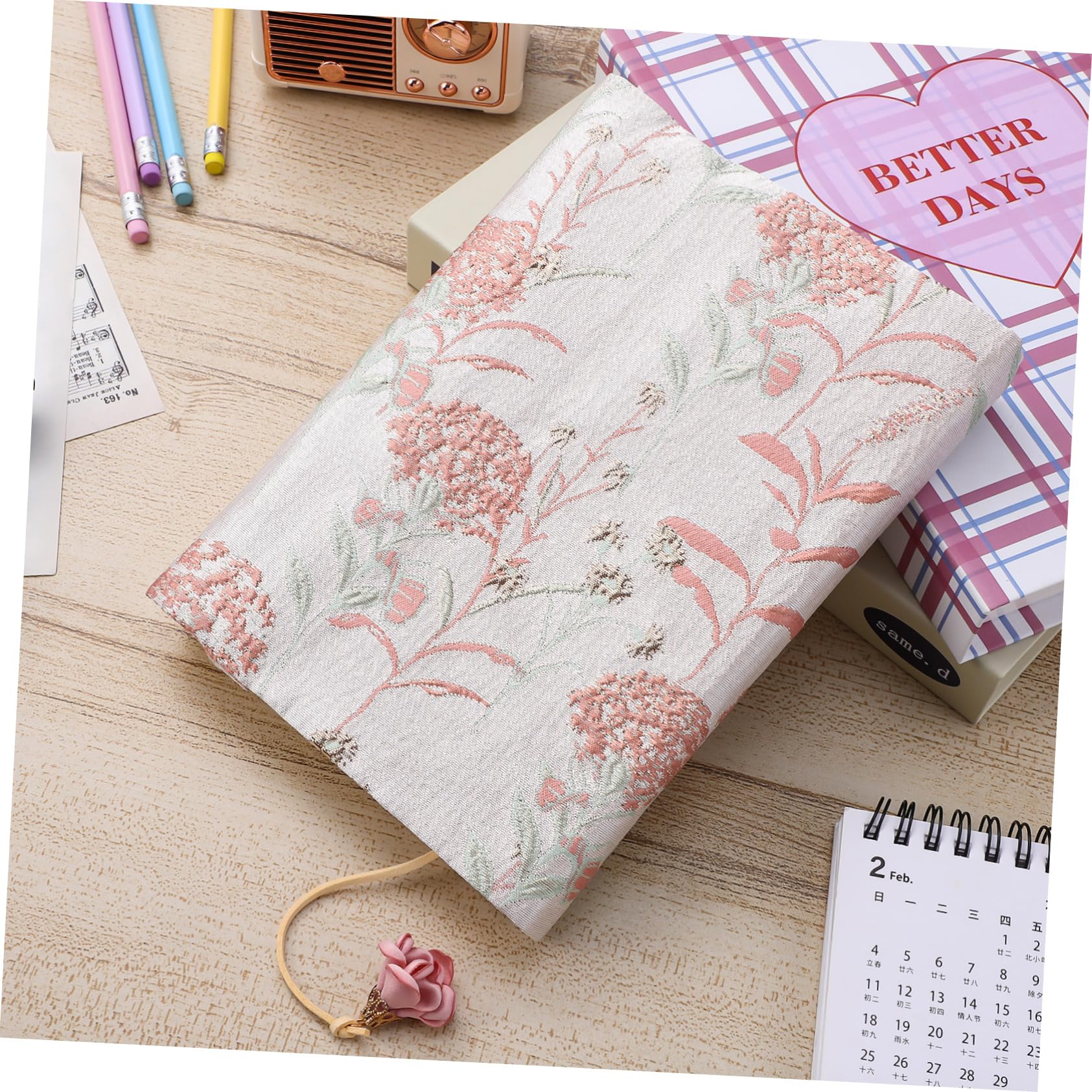 Operitacx 3piezas Funda De Tela Libros Protector Estético De Tela Cubierta Decorativa Para Cuadernos y Álbumes Manga De Libro y Delicada