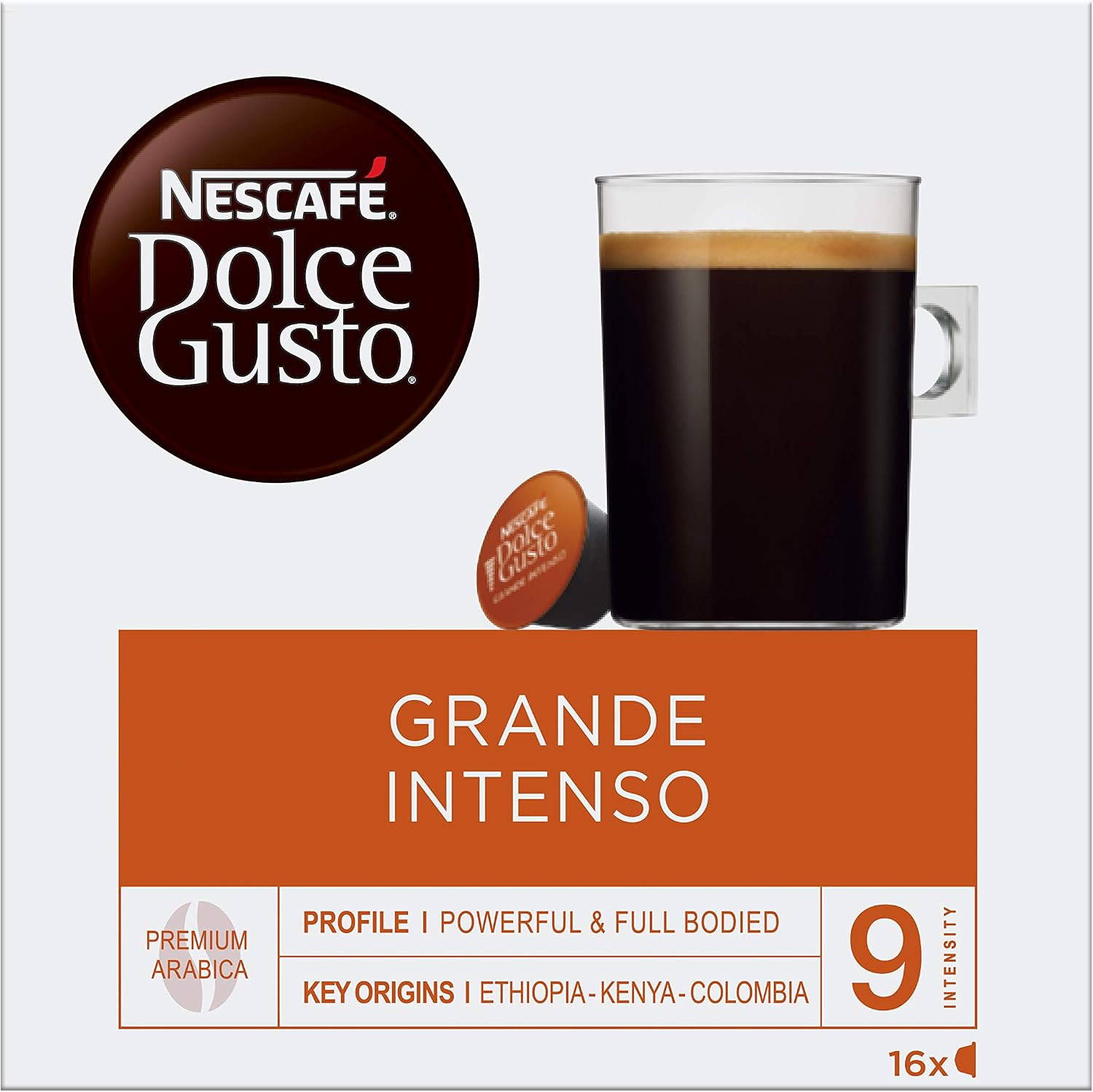 Nescafé Dolce Gusto Grande Intenso Café, Paquete de 3 x 16 Cápsulas :  Amazon.es: Alimentación y bebidas