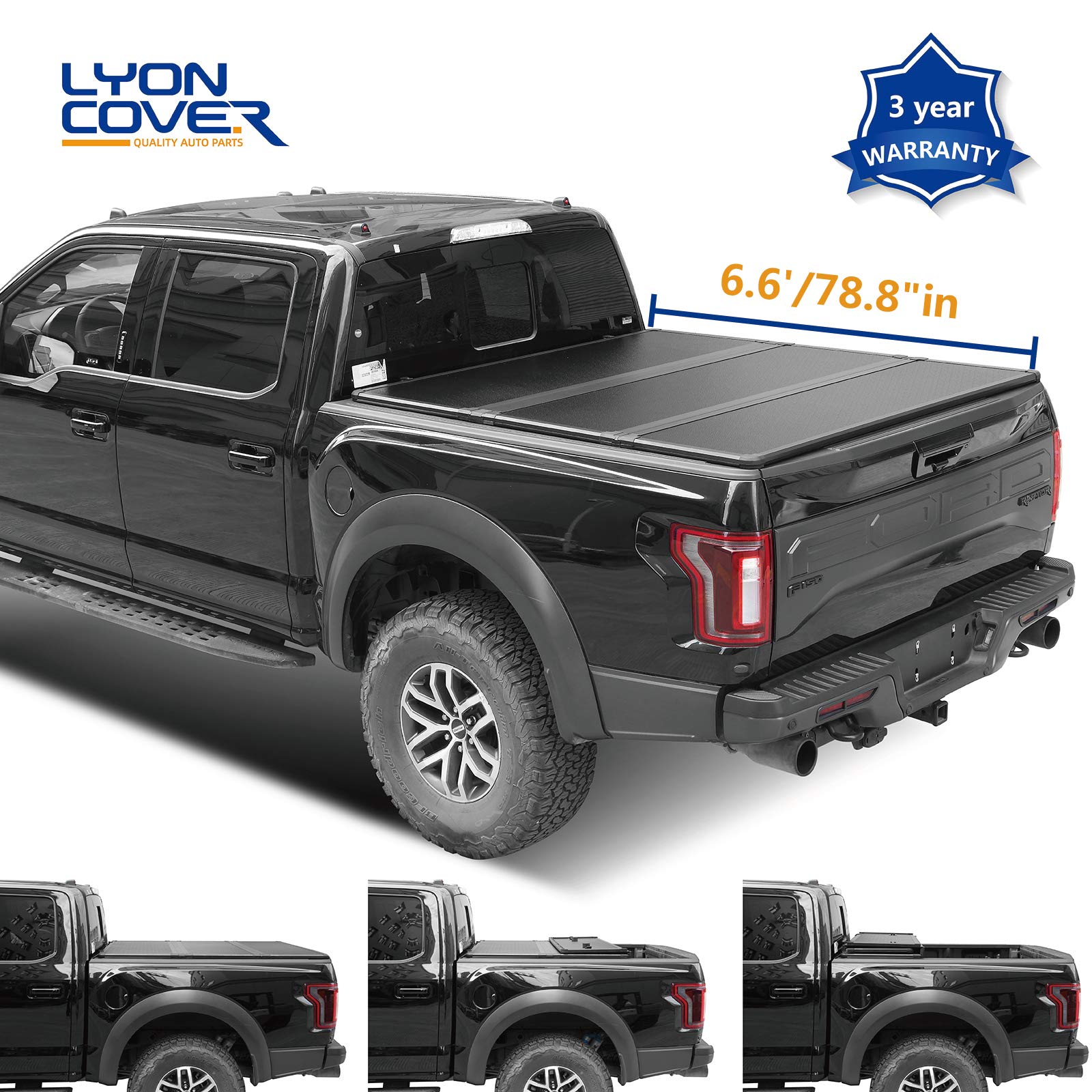Lyon Cover 6 6 Ft Tri Fold Truck Bed Frp Hard Tonneau Cover Fit For 14 18 Chevrolet Silverado Gmc Sierra 1500 15 18 Chevrolet Silverado Gmc Sierra 2500 3500 Fleetside Truck Pickupbed Buy Online In Aruba At Desertcart