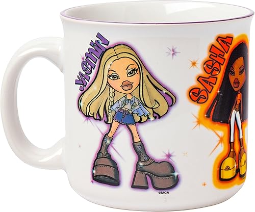 Miniatura 106 de Silver Buffalo - Taza de cerámica de campamento de Black Adam de DC Comics, 20 onzas Bratz Drama Mama,Grupo Bratz,Care Bears Glitter,Care Bears