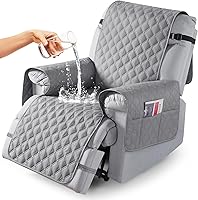 Vista 35 de TAOCOCO Fundas reclinables 100% impermeables, fundas de sofá reclinable con correas para las piernas, funda de sofá reclinable reversible para silla