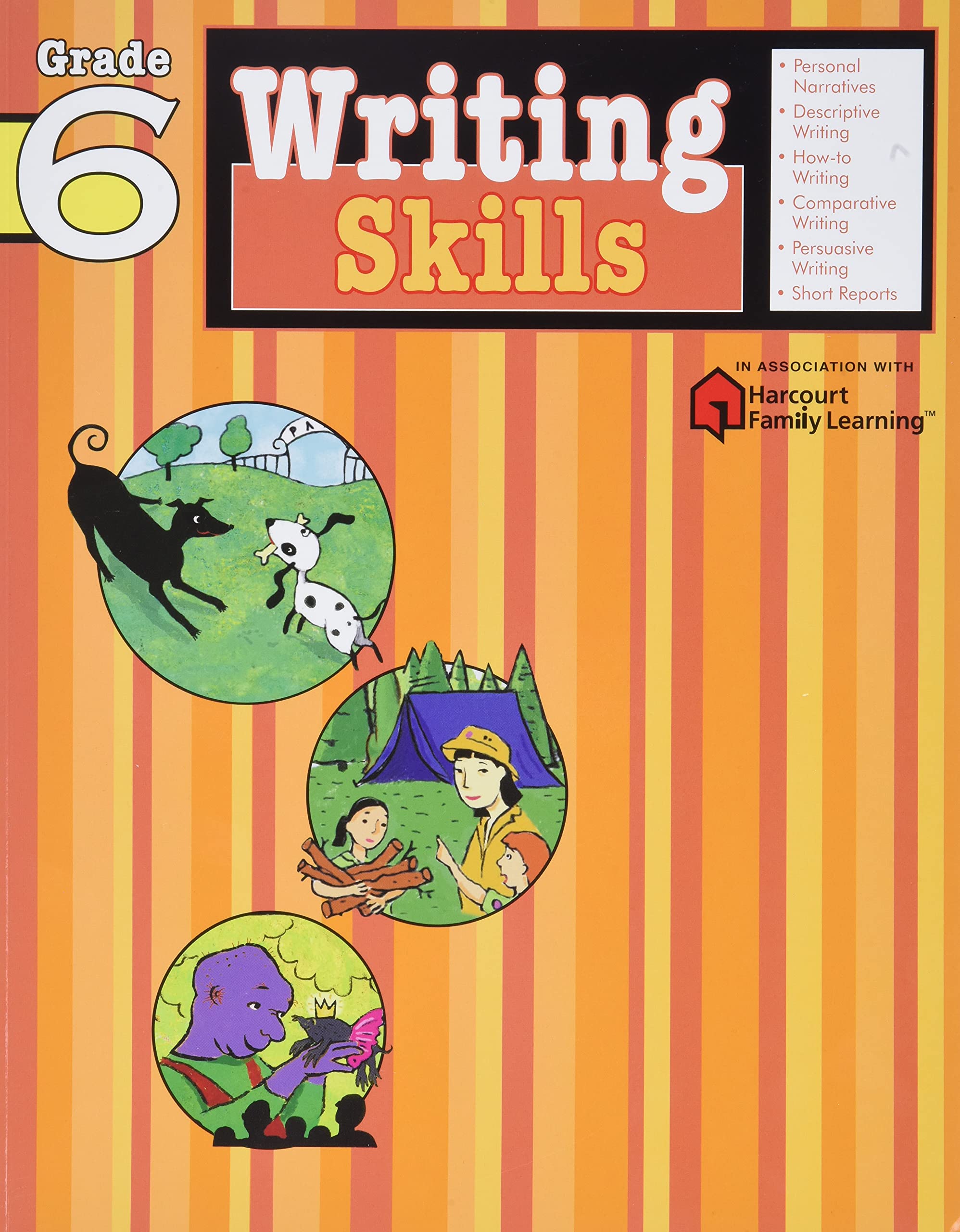 Writing Skills: Grade 6 (Flash Kids Harcourt Family Learning)