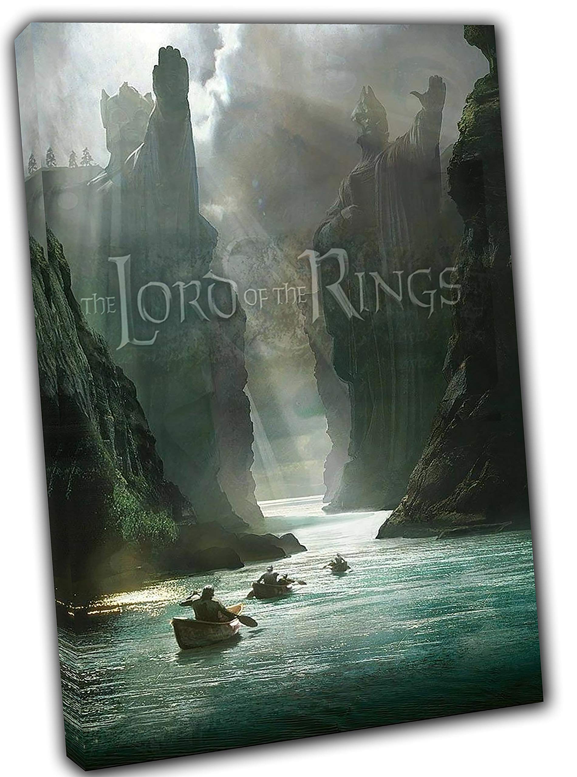 Artsprints White The Lord Of The Rings Banner Picture Photo Reprint On Framed Canvas Wall Art 24 X 20Inch(60X 50 Cm) - 18Mm Depth