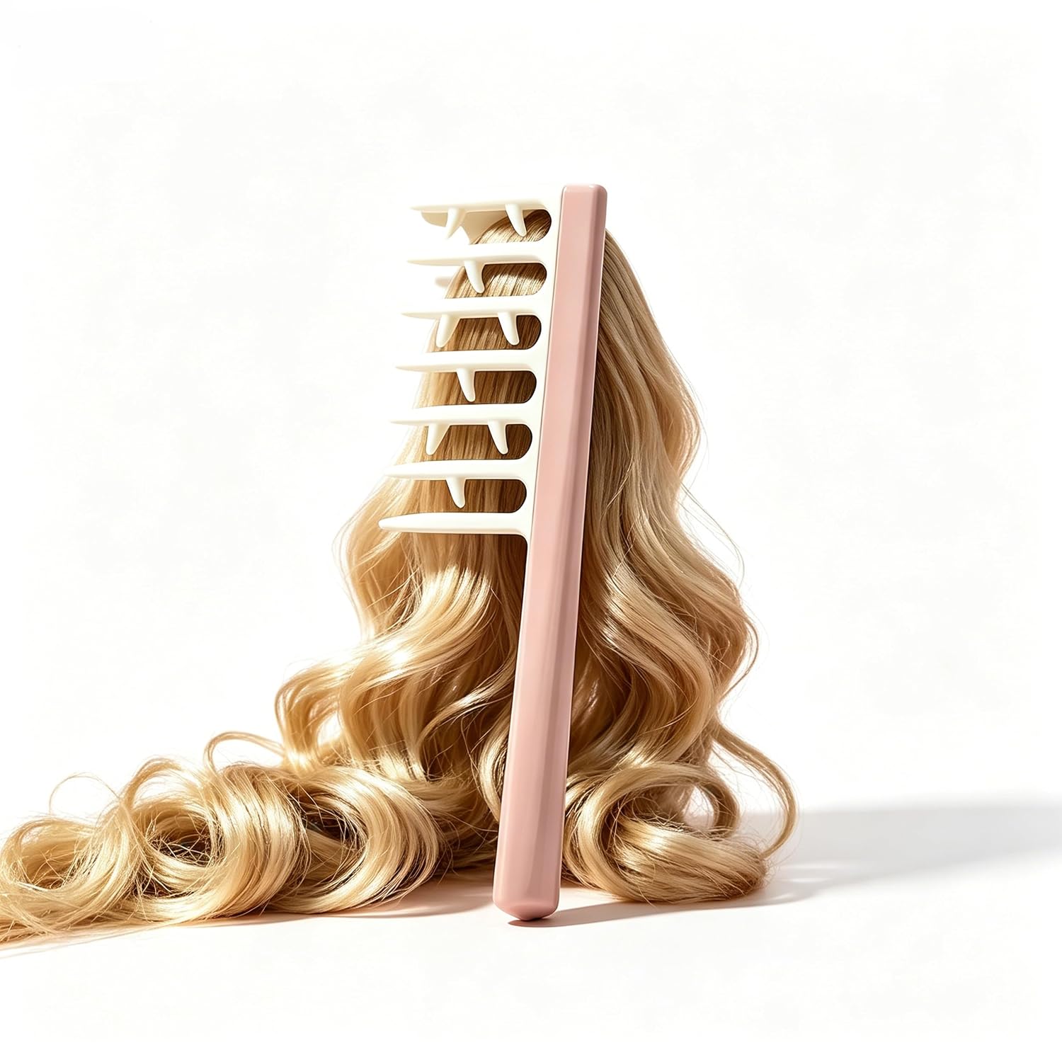 Extra Large Wide Tooth Comb, Pink