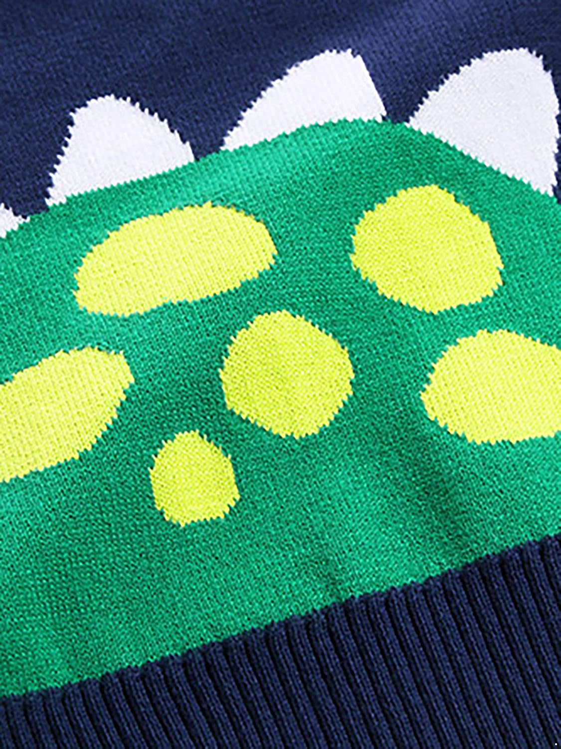 FEESHOW Kids Toddler Boys Sweater Dinosaurs Print Knit Vest V-Neck Cardigans Tops Warm Clothing Outfits Fall Winter